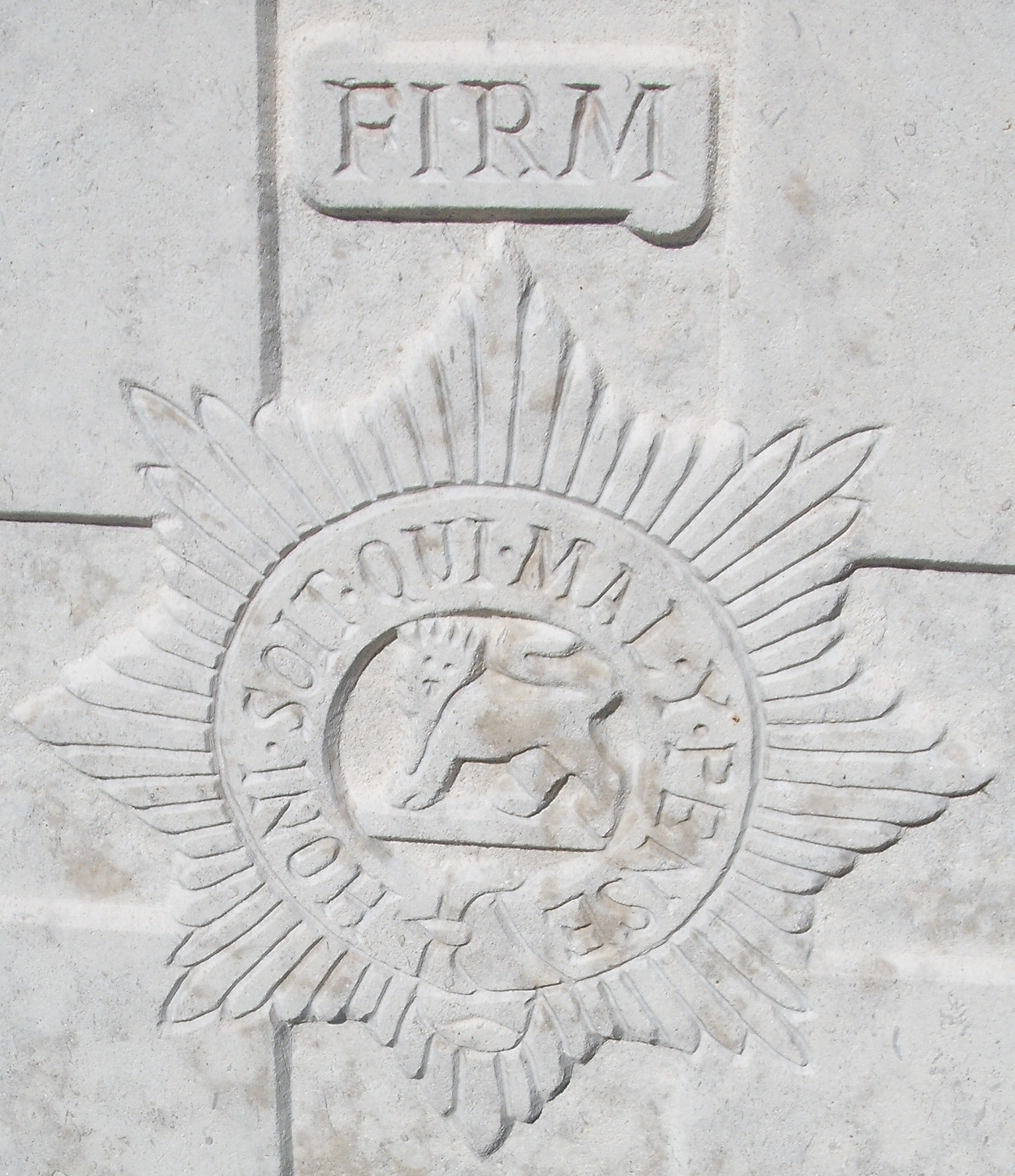 Cap badge of the Worcestershire Regiment