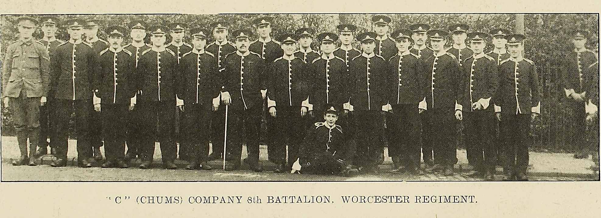 Malvern Chums Company, 8th Worcestershire Regiment in November 1914