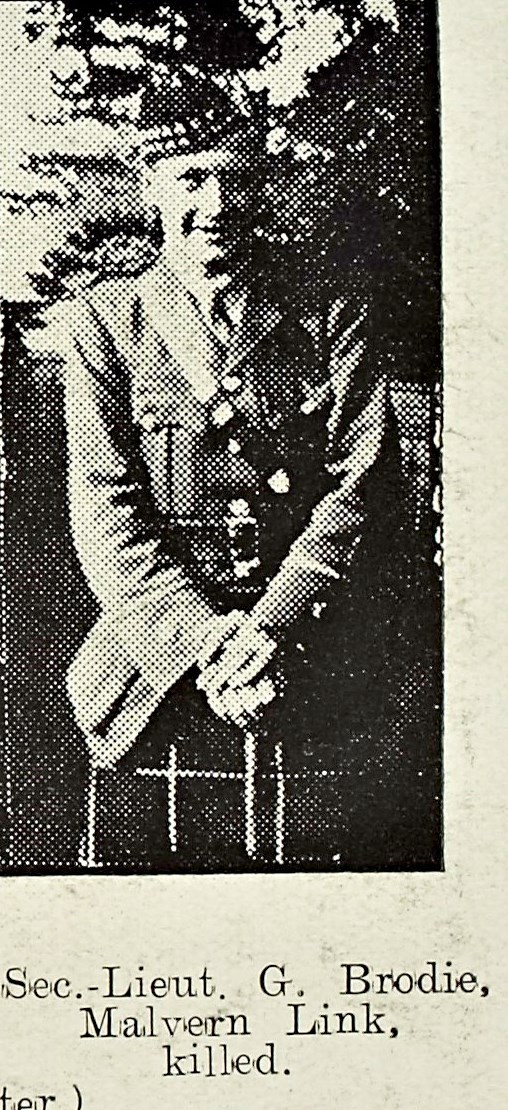 Second-Lieutenant George Brodie of Malvern