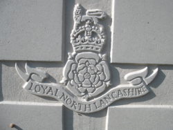 Capbadge of the Loyal North Lancashire Regiment